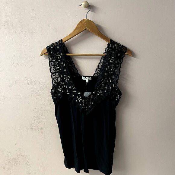 Blue/Grey Y2K Style Lacey V-Neck Top NWT Size S - Picture 1 of 11